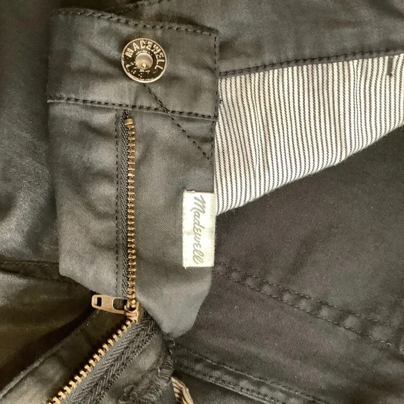 MADEWELL 9" Mid-Rise Skinny Jeans Coated Edition Size 28/32 - Picture 10 of 15